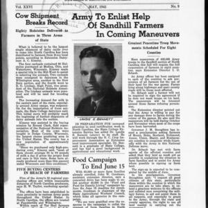 Extension Farm-News Vol. 26 No. 9, May 1941
