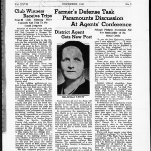 Extension Farm-News Vol. 27 No. 3, November 1941