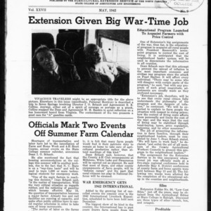 Extension Farm-News Vol. 27 No. 9, May 1942