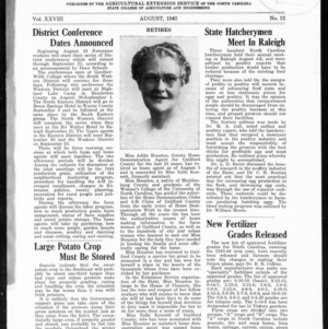 Extension Farm-News Vol. 28 No. 12, August 1943