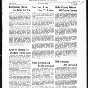 Extension Farm-News Vol. 29 No. 7, March 1944