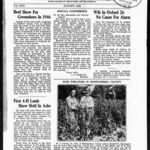 Extension Farm-News Vol. 30 No. 12, August 1945