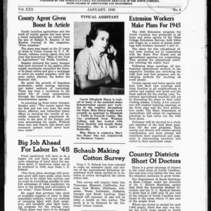 Extension Farm-News Vol. 30 No. 5, January 1945