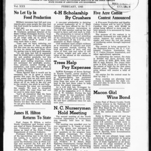 Extension Farm-News Vol. 30 No. 6, February 1945