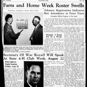 Extension Farm-News Vol. 32 No. 12, August 1947