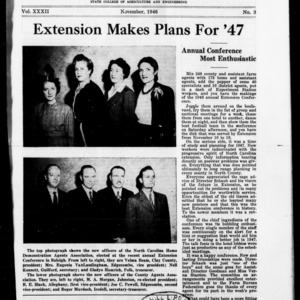 Extension Farm-News Vol. 32 No. 3, November 1946