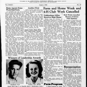 Extension Farm-News Vol. 33 No. 12, August 1948