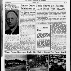 Extension Farm-News Vol. 33 No. 2, October 1947