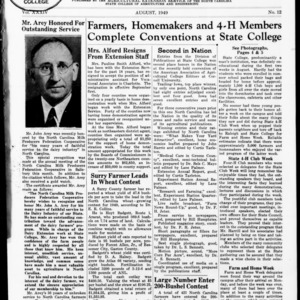 Extension Farm-News Vol. 34 No. 12, August 1949