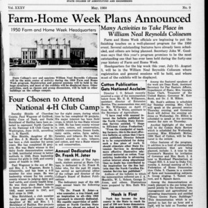 Extension Farm-News Vol. 35 No. 9, May 1950