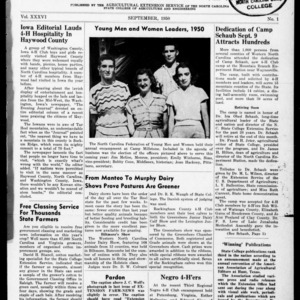 Extension Farm-News Vol. 36 No. 1, September 1950