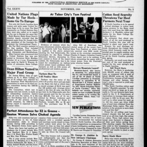 Extension Farm-News Vol. 36 No. 3, November 1950