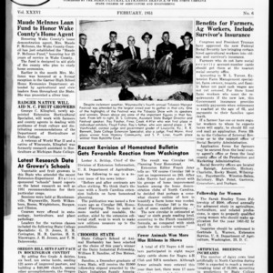 Extension Farm-News Vol. 36 No. 6, February 1951