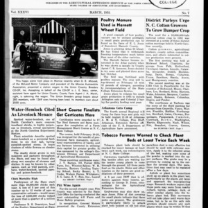 Extension Farm-News Vol. 36 No. 7, March 1951