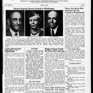 Extension Farm-News Vol. 36 No. 9, May 1951