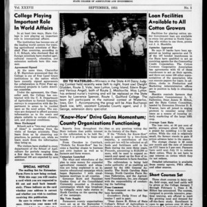 Extension Farm-News Vol. 37 No. 1, September 1951