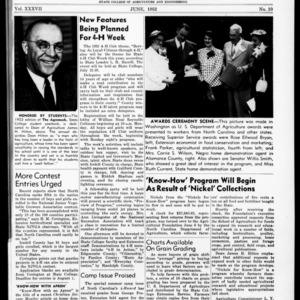 Extension Farm-News Vol. 37 No. 10, June 1952