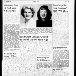 Extension Farm-News Vol. 37 No. 11, July 1952
