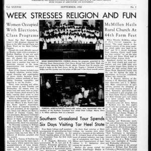 Extension Farm-News Vol. 38 No. 1, September 1952