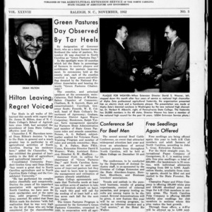 Extension Farm-News Vol. 38 No. 3, November 1952