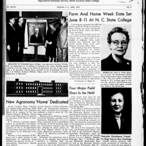 Extension Farm-News Vol. 38 No. 8, April 1953