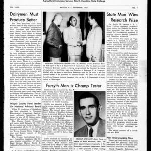 Extension Farm-News Vol. 39 No. 1, September 1953