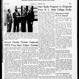 Extension Farm-News Vol. 39 No. 6, February 1954