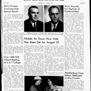 Extension News Vol. 42 No. 10, June 1957