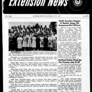 Extension News Vol. 42 No. 11, July 1957