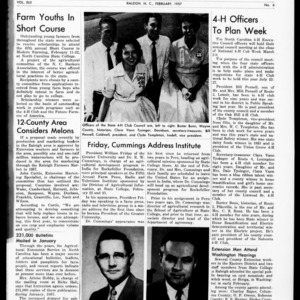 Extension Farm-News Vol. 42 No. 6, February 1957