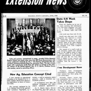 Extension News Vol. 43 No. 10, June 1958