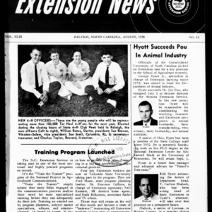 Extension News Vol. 43 No. 12, August 1958