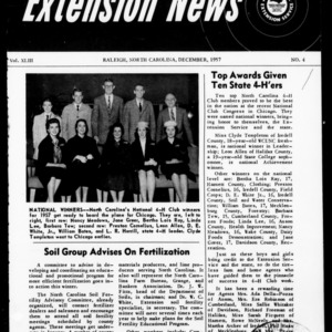 Extension News Vol. 43 No. 4, December 1957