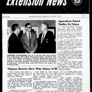 Extension News Vol. 43 No. 5, January 1958