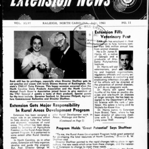 Extension News Vol. 46 No. 11, July 1961
