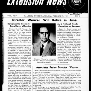 Extension News Vol. 46 No. 6, February 1961