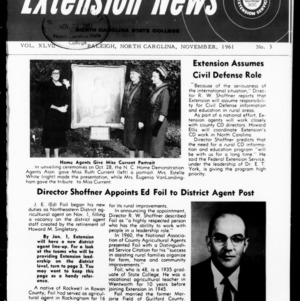 Extension News Vol. 47 No. 3, November 1961