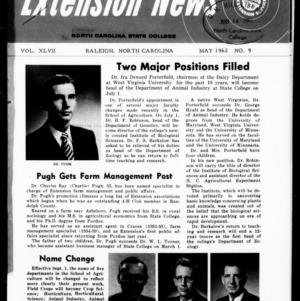 Extension News Vol. 47 No. 9, May 1962