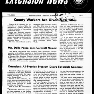 Extension News Vol. 49 [48] No. 3, November 1962