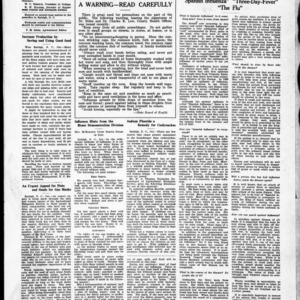 Extension Farm-News Vol. 4 No. 38, October 26, 1918