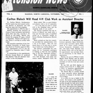 Extension News Vol. 50 No. 3, November 1963