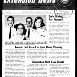 Extension News Vol. 51 No. 12, August 1965