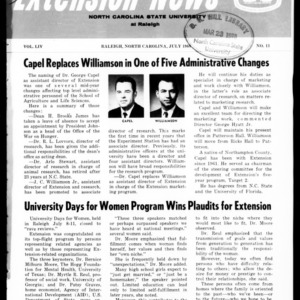 Extension News Vol. 54 No. 11, July 1968