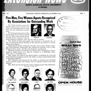 Extension News Vol. 55 No. 2, October 1968