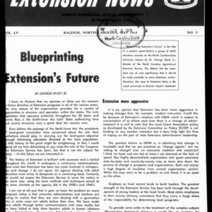 Extension News Vol. 55 No. 9, May 1969