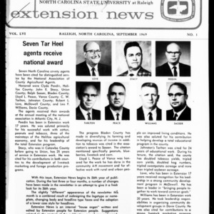Extension News Vol. 56 No. 1, September 1969