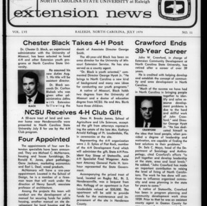 Extension News Vol. 56 No. 11, July 1970