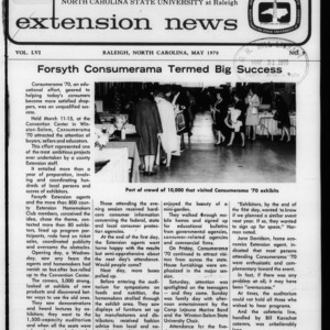 Extension News Vol. 56 No. 9, May 1970