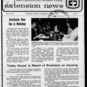 Extension News Vol. 57 No. 7, March 1971