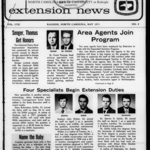 Extension News Vol. 57 No. 9, May 1971
